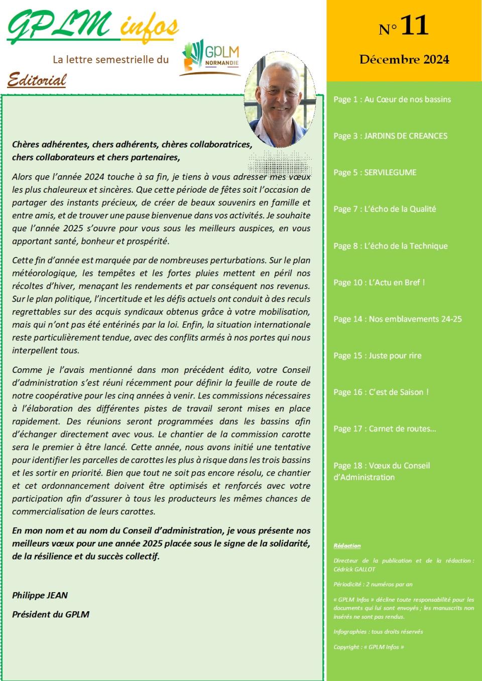GPLM Infos n°11 Décembre 2024